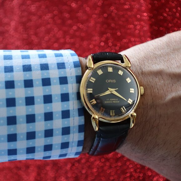 Vintage Oris AM044 Swiss-made, professionally refurbished: 17‑Jewel Manual Wind - Picture 5 of 9